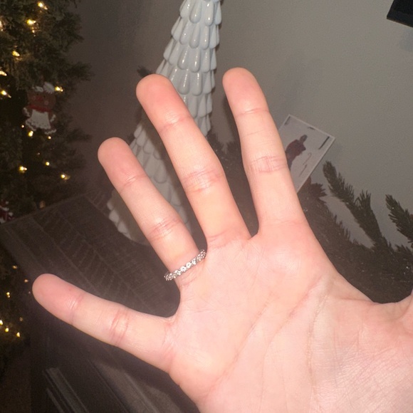 Swarovski Matrix Vittore ring Round cut, White, Rhodium plated - Picture 3 of 7